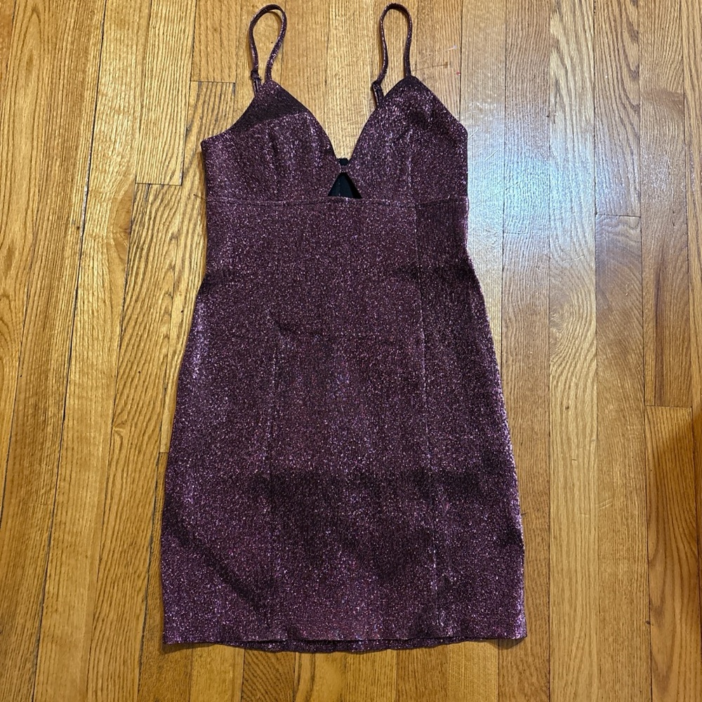 H&M Sparkling Purple Midi Dress🩵